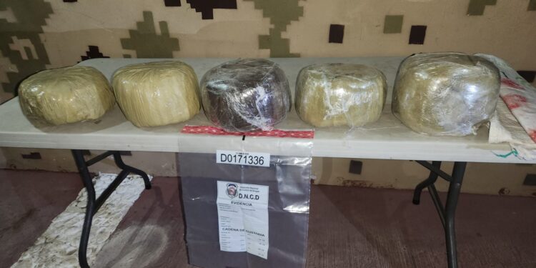 Cesfront y DNCD ocupan 26 libras de marihuana en Pedernales