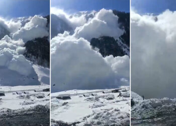 Una gran avalancha se produce en montañas de la India