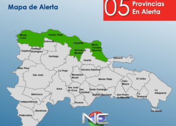 COE informa que cinco provincias se encuentran en alerta verde