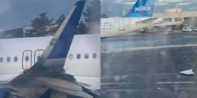 Dos aviones de JetBlue chocan entre sí en el aeropuerto de Boston