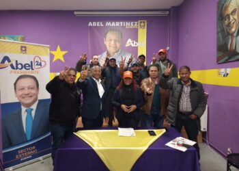 Dominicanos en Europa se unen en un llamado al voto morado