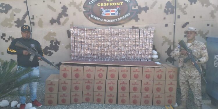 CESFronT detiene nacional haitiano que trató de introducir al país 252,200 unidades de cigarrillos