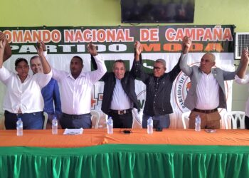 Partido MODA realiza movilizaciones en respaldo de sus candidatos y del presidente Abinader