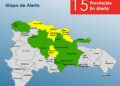 COE mantiene 15 provincias en alerta por lluvias