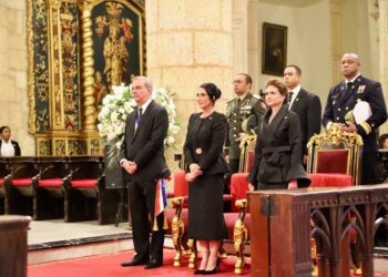Presidente Abinader asiste a tedeum por 180 aniversario de la Independencia Nacional