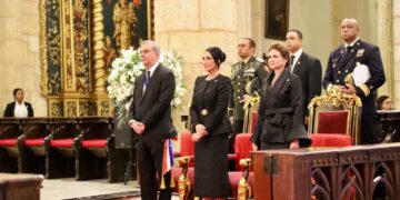 Presidente Abinader asiste a tedeum por 180 aniversario de la Independencia Nacional