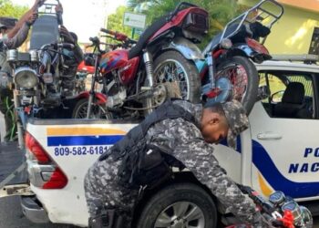 PN retiene más de 60 motocicletas en Manoguayabo