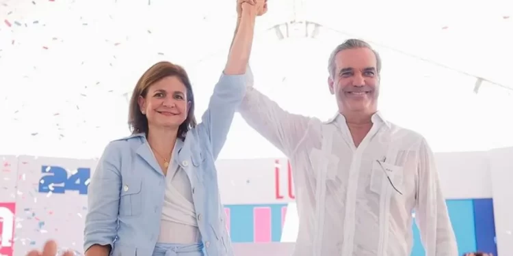 Luis Abinader y Raquel Peña repetiran en 2024