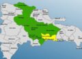 COE eleva a 8 las provincias en alerta verde y mantiene 2 en amarilla por lluvias