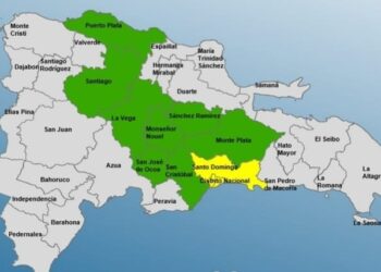 COE eleva a 8 las provincias en alerta verde y mantiene 2 en amarilla por lluvias