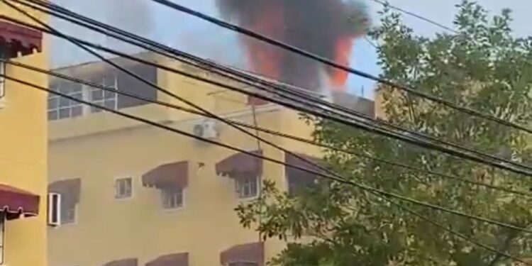 Reportan incendio en Residencial Ciudad Real II