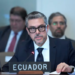 Ecuador defendió ante la OEA la irrupción policial en la embajada de México