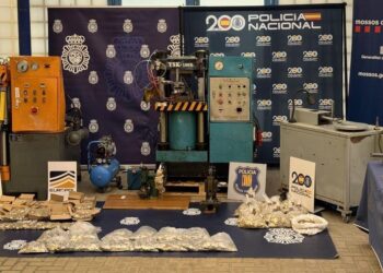 Desmantelado el mayor taller de fabricación de monedas de dos euros falsas