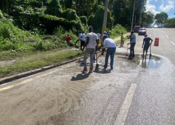 Alcaldía de SDN continúa operativos de limpieza ante lluvias registradas