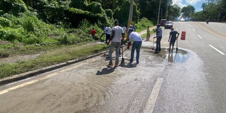Alcaldía de SDN continúa operativos de limpieza ante lluvias registradas