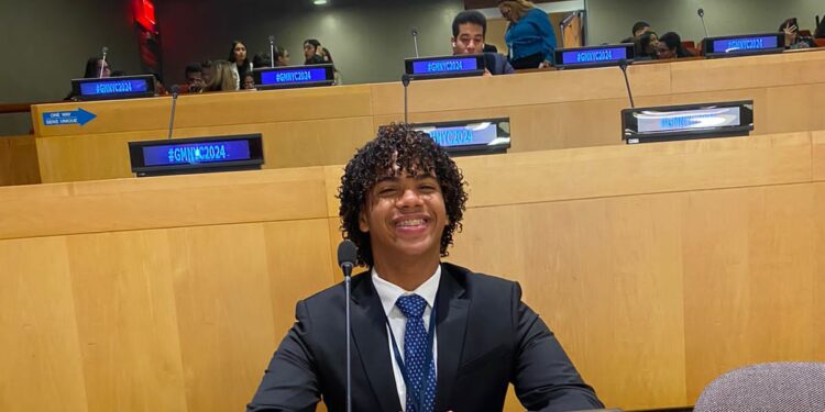 Estudiante del Distrito Educativo 10-03 gana primer lugar en el Global Munner de la ONU