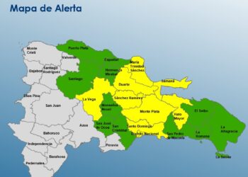 COE eleva a 9 las provincias en alerta amarilla por aguaceros;11 se mantiene en verde