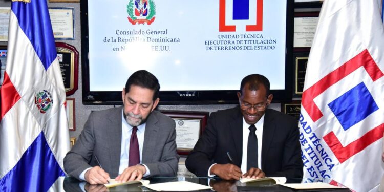 Unidad de Titulación de Terrenos del Estado y Consulado Dominicano Nueva York acuerdan abrir oficina para trámites de titulación