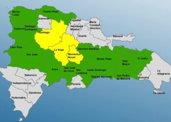 3 provincias en alerta amarilla y 15 en verde por vaguada, según Onamet