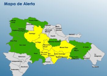 Aumentan 8 provincias y al Distrito Nacional en alerta amarilla y mantiene 11 en verde
