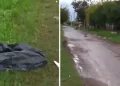 Bebé abandonado fue aplastado por automóvil en Buenos Aires