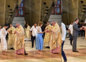 Abinader y personalidades políticas asisten a misa de Corpus Christi