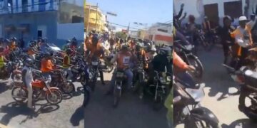 Con consigna “no somos plaga” motoristas se manifiestan contra el Gobierno