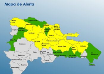 COE mantiene 13 provincias en alerta amarilla