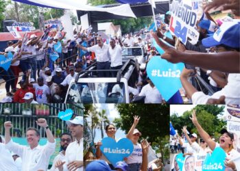 Los corazones azules; la creativa forma de promover a Luis Abinader que se viralizó