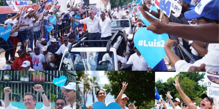Los corazones azules; la creativa forma de promover a Luis Abinader que se viralizó