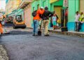 Alcalde Ulises Rodríguez cumple promesa de asfaltado y bacheo de calles en Santiago