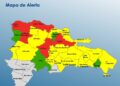 COE coloca 5 provincias en alerta roja, 18 en amarilla y mantiene 4 en verde