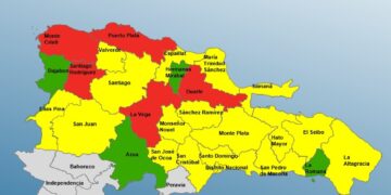 COE coloca 5 provincias en alerta roja, 18 en amarilla y mantiene 4 en verde