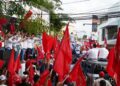 Movimiento Balagueristas Auténticos en las calles con candidato Luis Abinader
