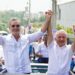 Luis Abinader y Antonio Taveras cierran campaña con caravana masiva en la Provincia Santo Domingo