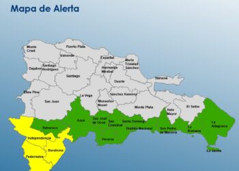 COE emite alerta para 13 provincias por vaguada