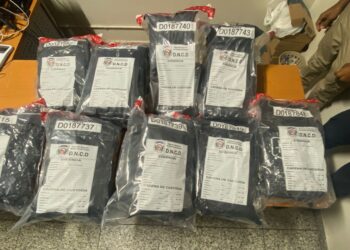 Detienen extranjera llegó al AILA desde EE. UU con 22 paquetes presumiblemente marihuana