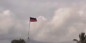 Bandera que ondea en entrada de Higüey pertenece a Consulado de Haití