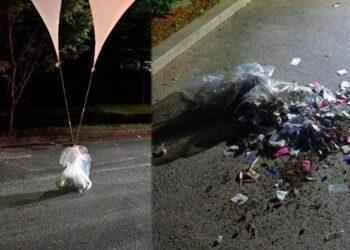 Corea del Norte lanza cientos de globos con basura a Corea del Sur