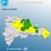 Cuatro provincias en alerta amarilla y 6 en verde por vaguada
