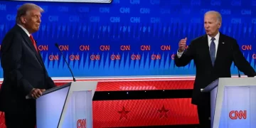 Trump se burla de Biden con lo peor de sus respuestas en el debate