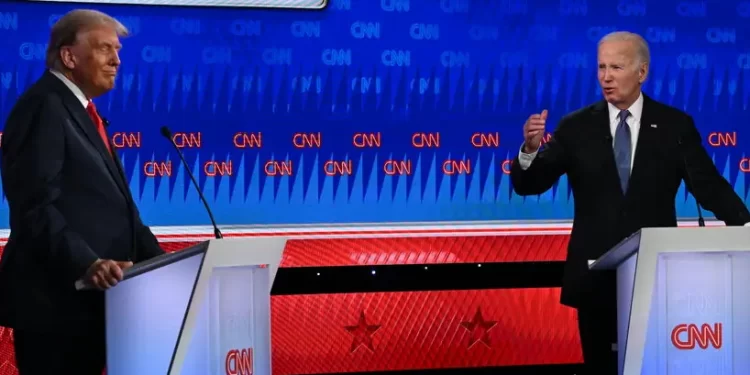 Trump se burla de Biden con lo peor de sus respuestas en el debate