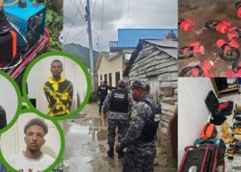 Apresan 3 de 4 hombres tras perpetraron robo en una villa en Constanza