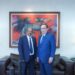 Valdez Albizu recibe la visita de su homólogo del BCRD de Guyana, Gobind Ganga