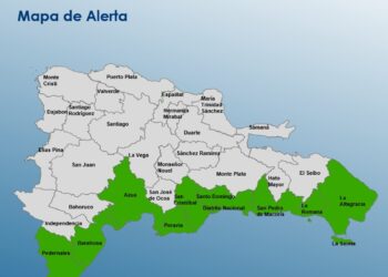 COE coloca nueve provincias y el Distrito Nacional en alerta verde debido a huracán Beryl
