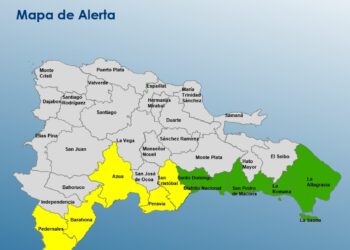 COE eleva a 5 las provincias en alerta amarilla
