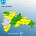 COE mantiene 15 provincias en alerta amarilla y 10 en verde
