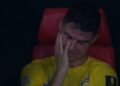 Cristiano Ronaldo llorando desconsoladamente tras partido