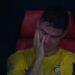 Cristiano Ronaldo llorando desconsoladamente tras partido