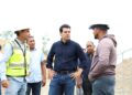 Wellington Arnaud supervisa construcción de nuevo acueducto de Navarrete
